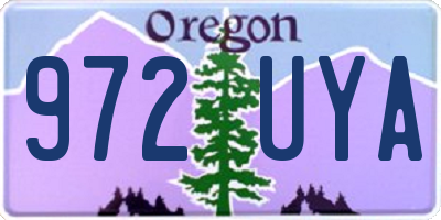 OR license plate 972UYA