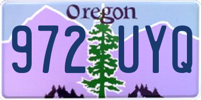 OR license plate 972UYQ