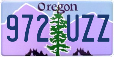 OR license plate 972UZZ