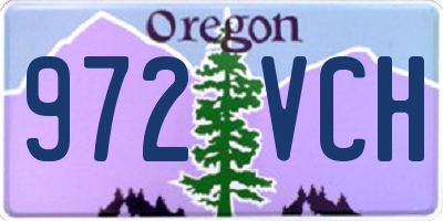 OR license plate 972VCH