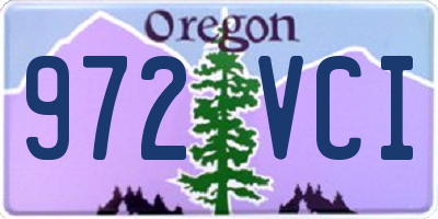 OR license plate 972VCI