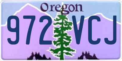 OR license plate 972VCJ