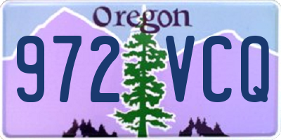 OR license plate 972VCQ