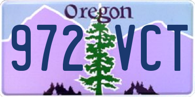 OR license plate 972VCT