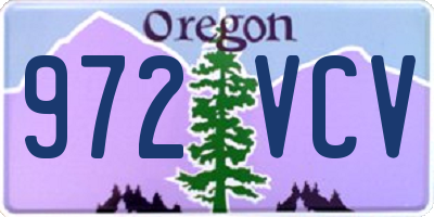 OR license plate 972VCV