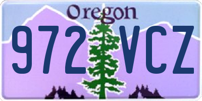 OR license plate 972VCZ