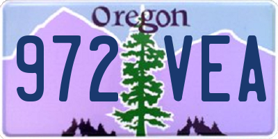 OR license plate 972VEA