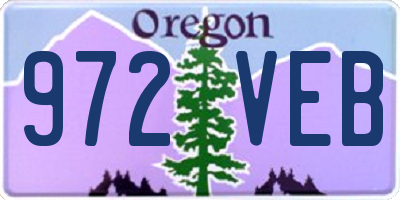 OR license plate 972VEB