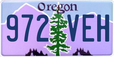 OR license plate 972VEH