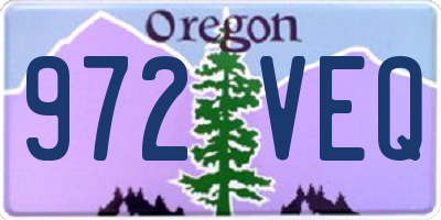 OR license plate 972VEQ