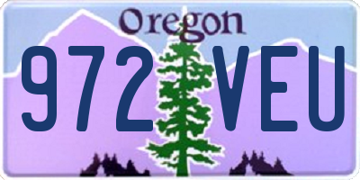 OR license plate 972VEU
