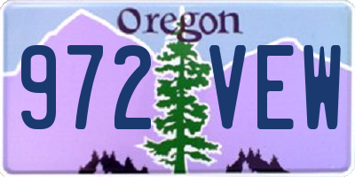 OR license plate 972VEW