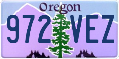 OR license plate 972VEZ