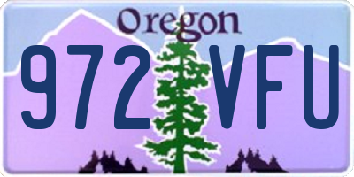 OR license plate 972VFU