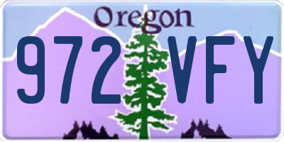 OR license plate 972VFY