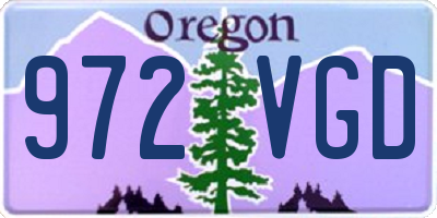 OR license plate 972VGD