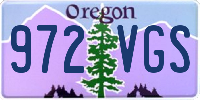 OR license plate 972VGS