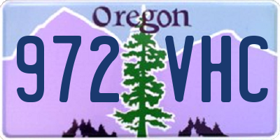 OR license plate 972VHC