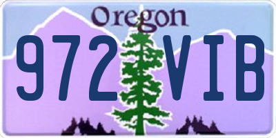 OR license plate 972VIB