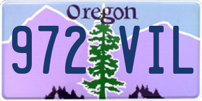 OR license plate 972VIL