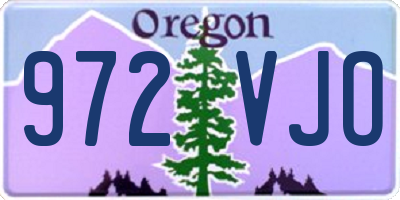 OR license plate 972VJO