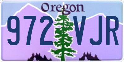 OR license plate 972VJR