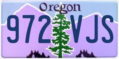 OR license plate 972VJS