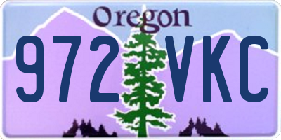OR license plate 972VKC
