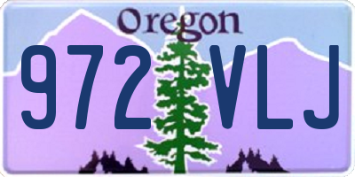 OR license plate 972VLJ