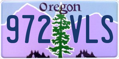 OR license plate 972VLS