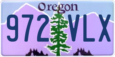 OR license plate 972VLX