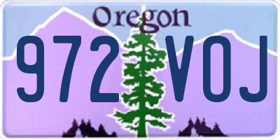 OR license plate 972VOJ