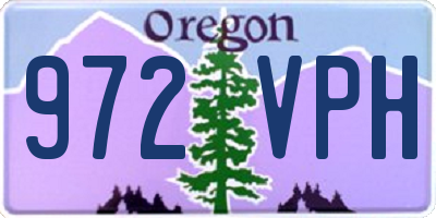 OR license plate 972VPH