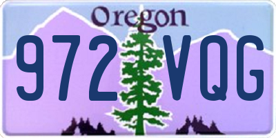 OR license plate 972VQG