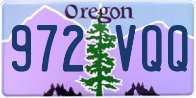 OR license plate 972VQQ