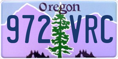 OR license plate 972VRC