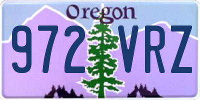 OR license plate 972VRZ