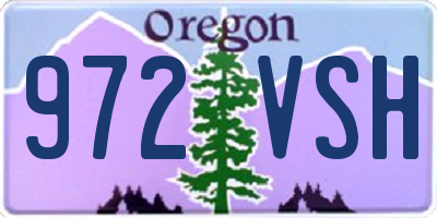 OR license plate 972VSH