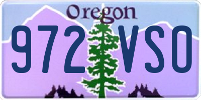 OR license plate 972VSO