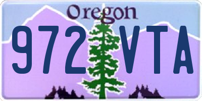 OR license plate 972VTA
