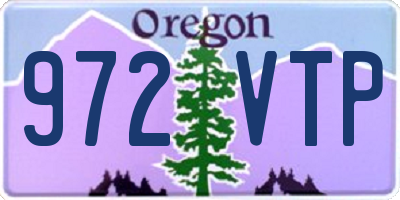 OR license plate 972VTP