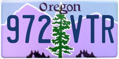 OR license plate 972VTR