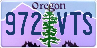 OR license plate 972VTS