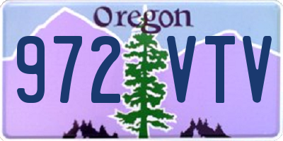 OR license plate 972VTV