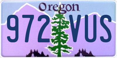 OR license plate 972VUS
