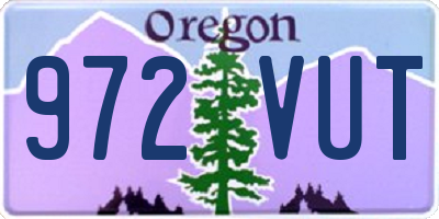 OR license plate 972VUT