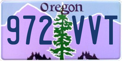 OR license plate 972VVT
