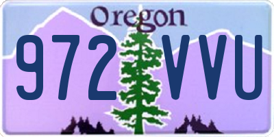 OR license plate 972VVU