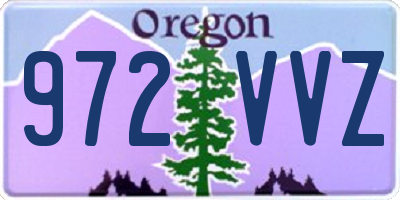 OR license plate 972VVZ