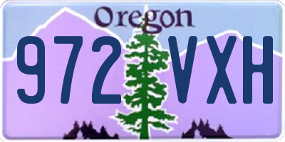 OR license plate 972VXH